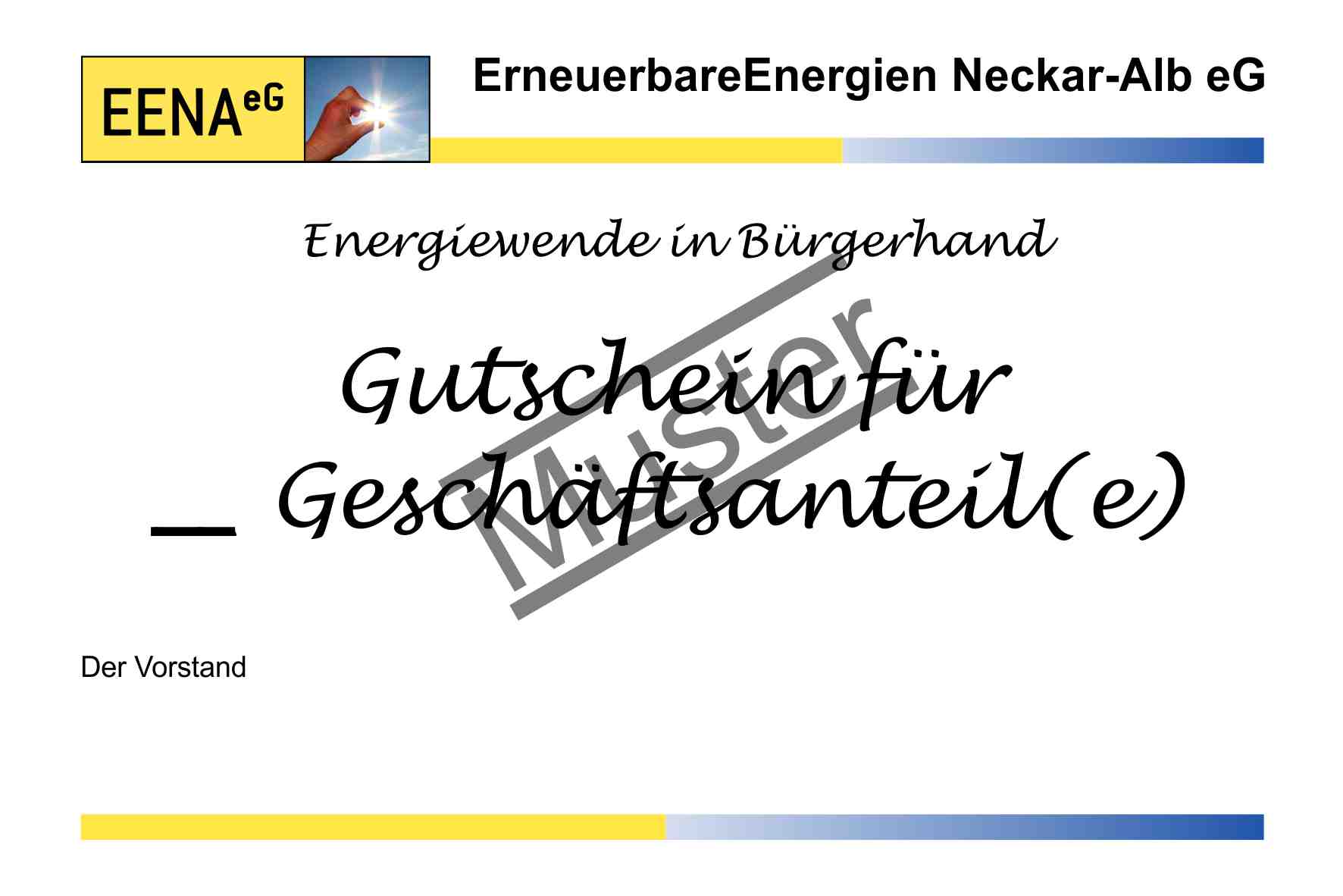 Muster-Gutschein